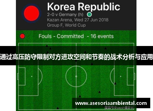 通过高压防守限制对方进攻空间和节奏的战术分析与应用